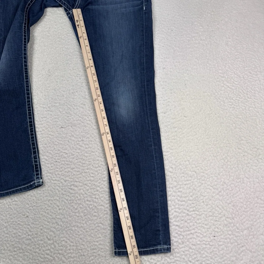 BKE Buckle Harper Jeans Womens 30R Dark Wash Skinny Stretch Denim 32x32